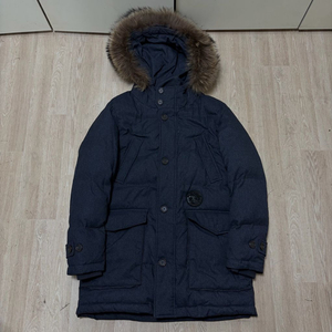 엠비오 마운티니어링기어 남성 라쿤퍼 후드 구스다운 롱패딩 L/100 이미지