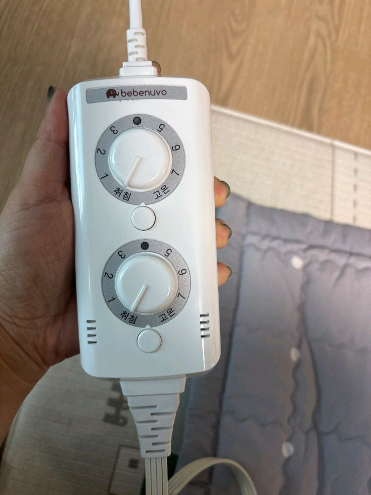 베베누보 전기매트 그레이 도트--2