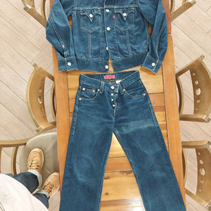 리바이스 타입1 아이코닉 데님자켓 팬츠 셋업 일괄판매 택포 5만9천원