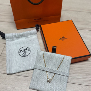 에르메스 미니 팝아슈 목걸이 마론글라쎄