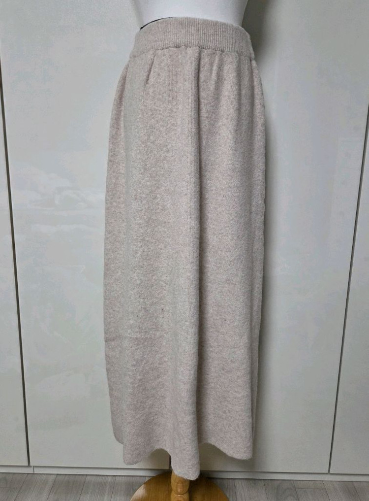 울니트 투피스/가디건 롱스커트 세트- 새옷--5