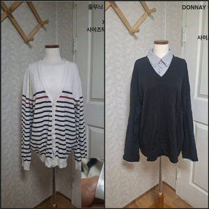 남성 DONNAY셔츠티 뱅뱅가디건 110 115