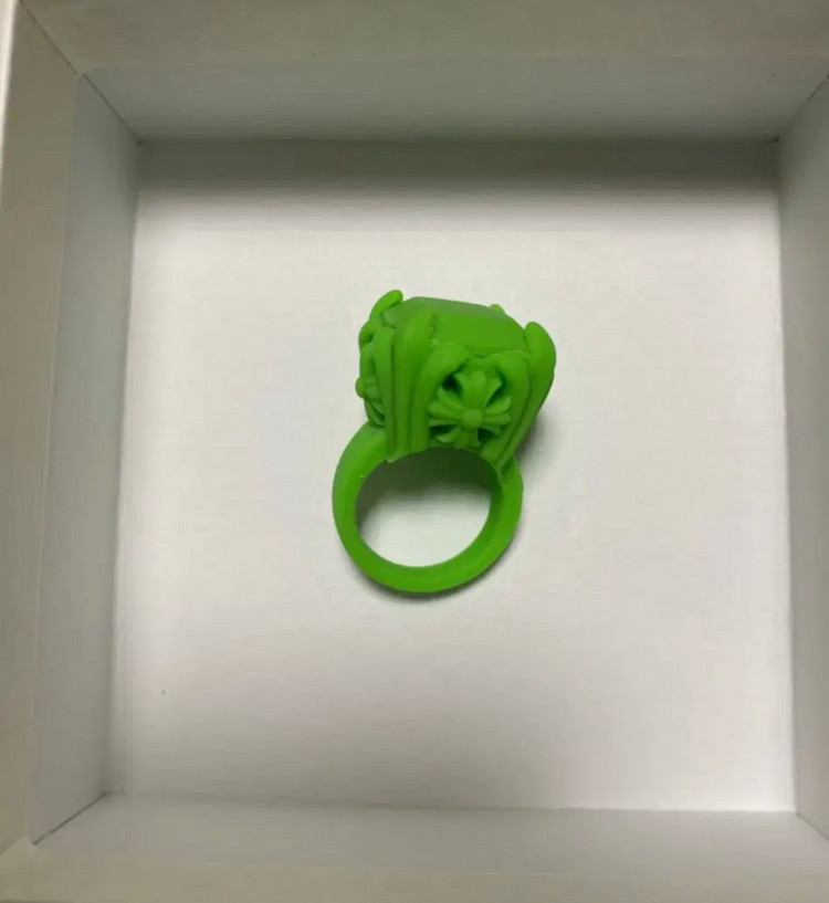 크롬하츠 20주년 실리콘 반지 그린 이미지
