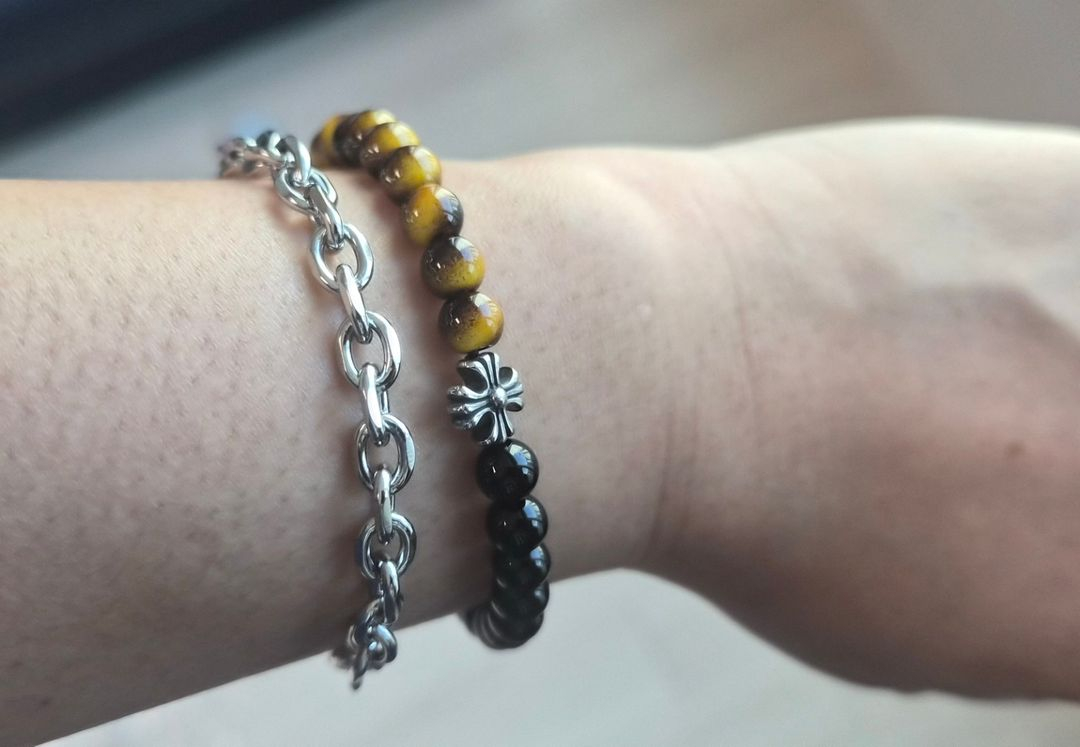 십자가 스타일 팔찌 호안석 (새상품)--2