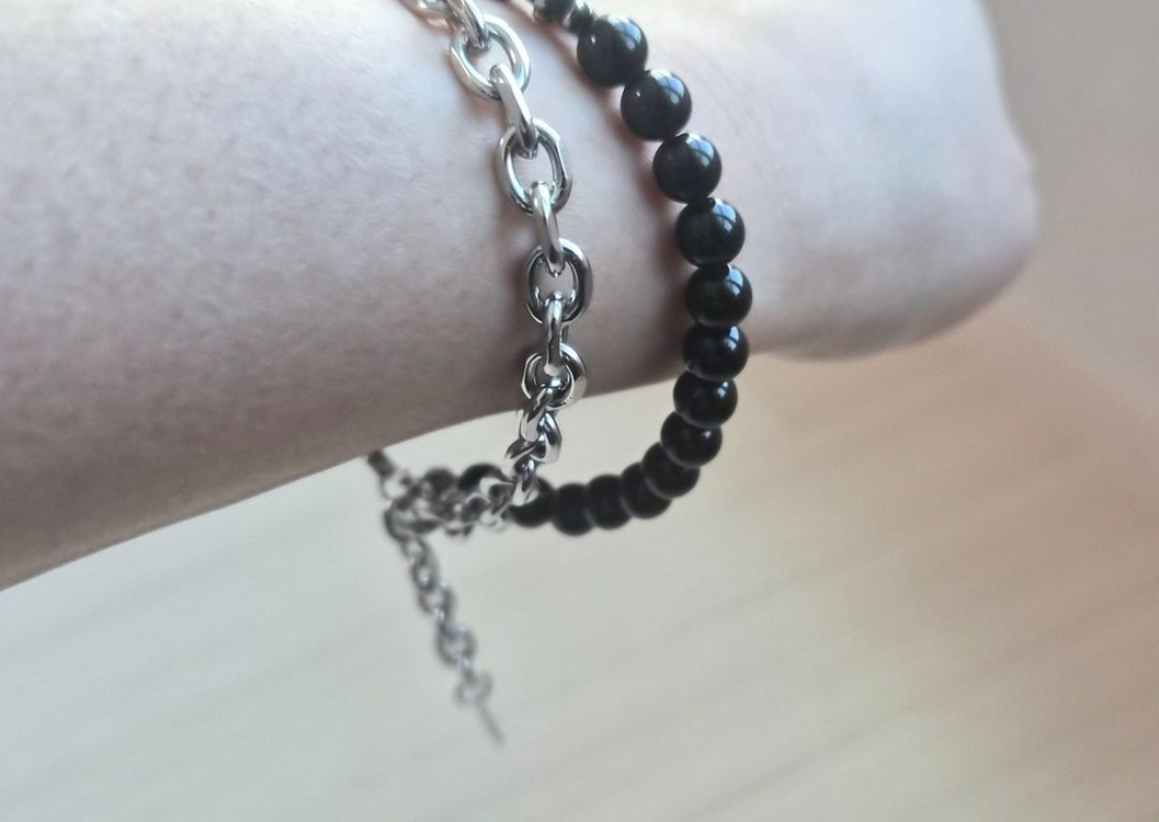 십자가 스타일 팔찌 호안석 (새상품)--4