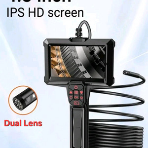 [새상품] 5M 사진,녹화 4.3인치 고화질 듀얼내시경카메라 SD 충전지교체식 배관검사 누수탐지