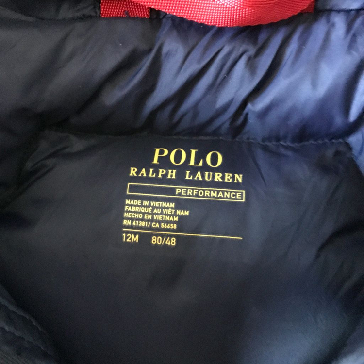 폴로 키즈 다운패딩 12m 이미지