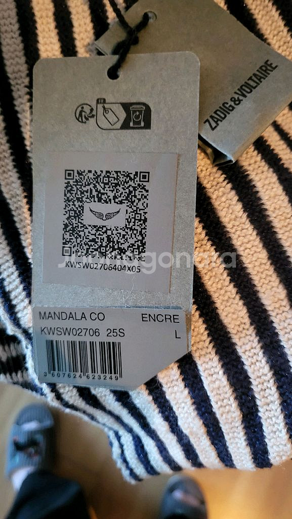 쟈딕앤볼테르 스트라이프 니트--2