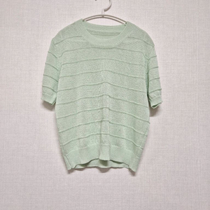 민트 니트 반팔