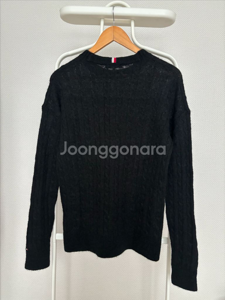 정품 타미힐피거(Tommy Hilfiger) 헤리티지 울알파카케이블니트--1
