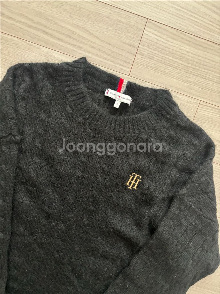 정품 타미힐피거(Tommy Hilfiger) 헤리티지 울알파카케이블니트--2