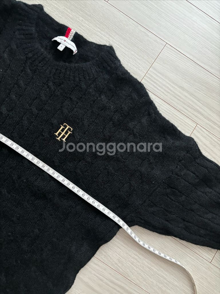 정품 타미힐피거(Tommy Hilfiger) 헤리티지 울알파카케이블니트--5