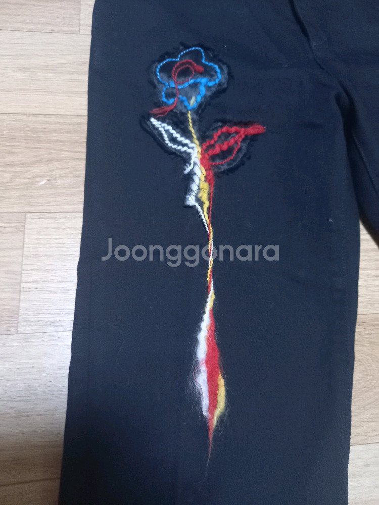 sonia rykiel 소니아 라키엘 자수 블랙진--1