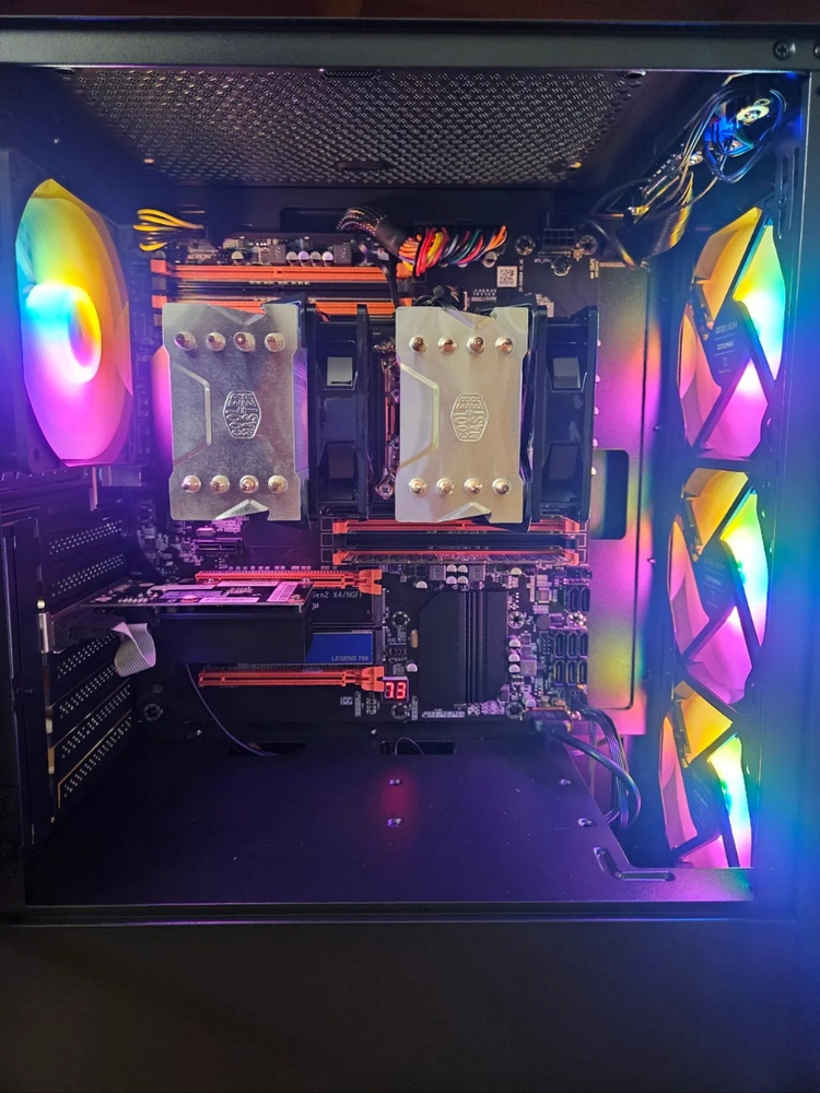 제온 파이노드컴퓨터 40코어 80스레드 서버 코인채굴기 PC팝니다 이미지