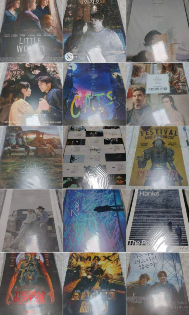 각종 IMAX, 4DX, 일반 영화, 아트 영화 A3 사이즈 포스터 120장 일괄 택포 52만 안전거래--5