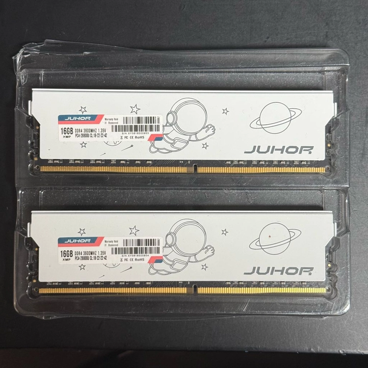 JUHOR DDR4 16GB 3600MHz XMP 램 판매합니다.(2개보유) 이미지