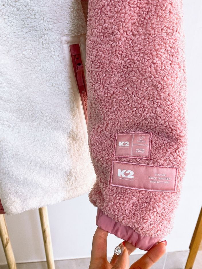 (90)K2여자거위털뽀글이양면후드패딩점퍼--2