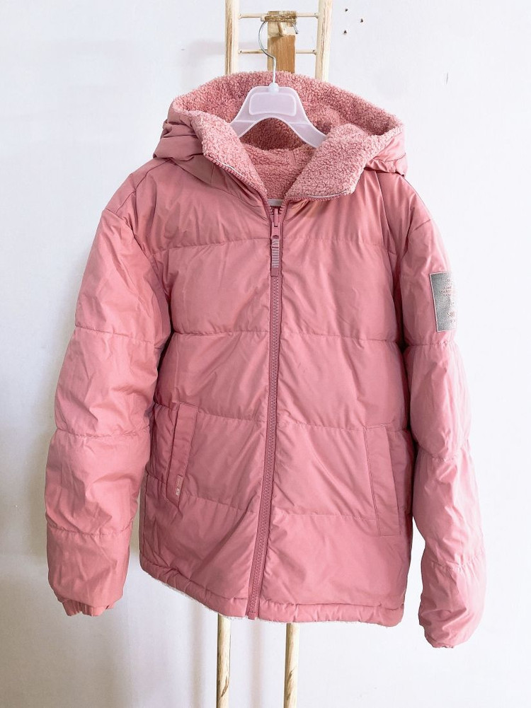 (90)K2여자거위털뽀글이양면후드패딩점퍼--4