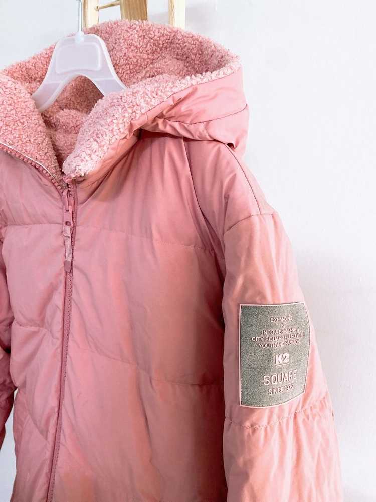 (90)K2여자거위털뽀글이양면후드패딩점퍼--5