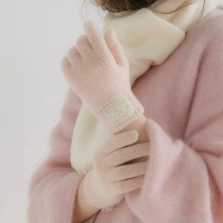 래니래니 울 장갑 크림 핑크(CREAM PINK) WOOL GLOVE--4