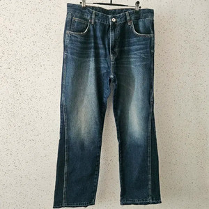 36) 자라 플레어핏진 중청 미드블루 6688 448 워싱 데님 이미지