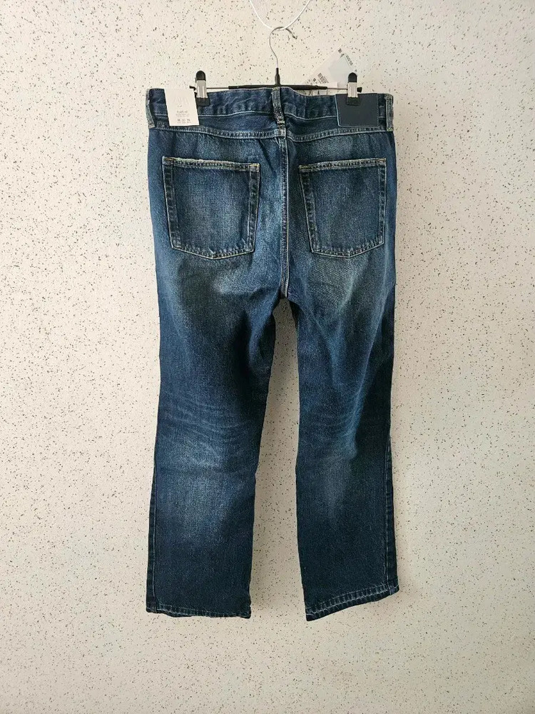 36) 자라 플레어핏진 중청 미드블루 6688 448 워싱 데님 이미지