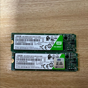 wd m.2 sata ssd 120gb 개당 택포 2만원