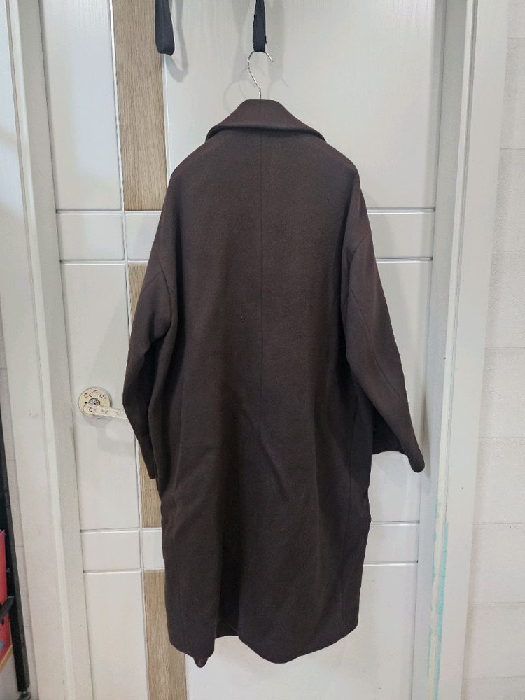 시스템 울 블렌드 포켓 더블코트--2