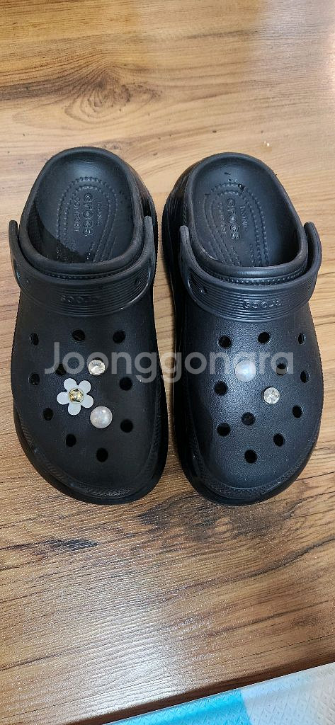 크록스 메가 크러쉬 클로그 블랙 M5/W7--1