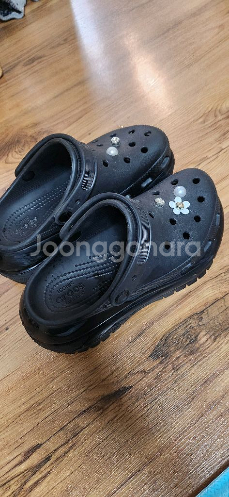 크록스 메가 크러쉬 클로그 블랙 M5/W7--2