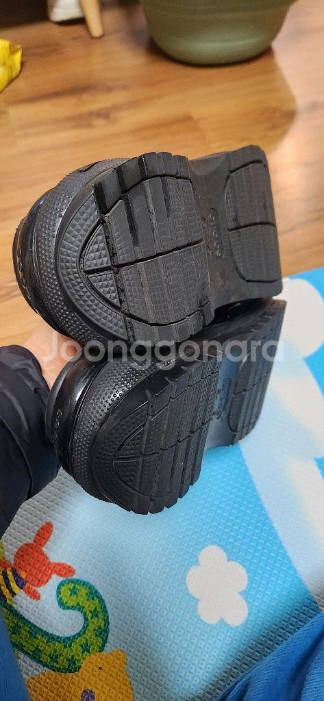 크록스 메가 크러쉬 클로그 블랙 M5/W7--7