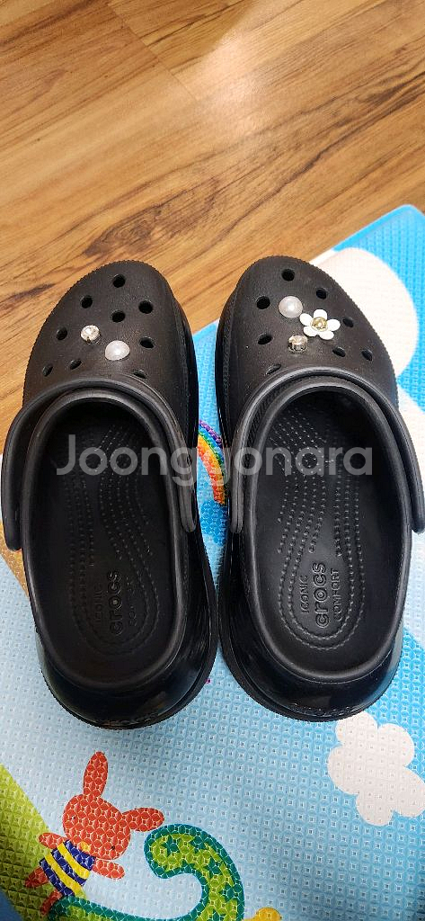 크록스 메가 크러쉬 클로그 블랙 M5/W7--8