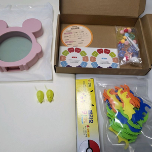 [새제품] 어린이 유치 보관함 & 치약, 치실 세트