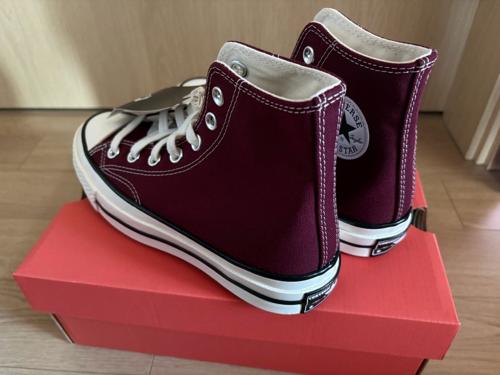 (새상품)척테일러 70 컨버스하이 버건디 230--1