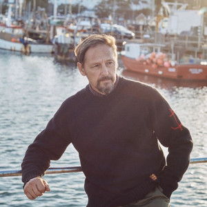 [XL] 건지울른스 니트 코튼 나그랑 크루넥 스웨터 Black