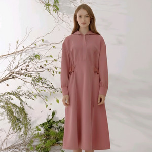 JJ지고트(JJro) 후드 스트링 플레어 원피스 55사이즈