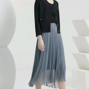 타임 밴딩 플리츠스커트 61사이즈