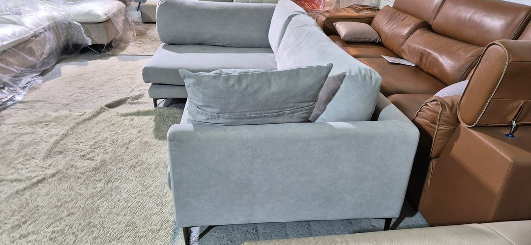 에싸 리아드 3.5인 반카우치형 리브 패브릭 소파(드라이세탁완료)--5