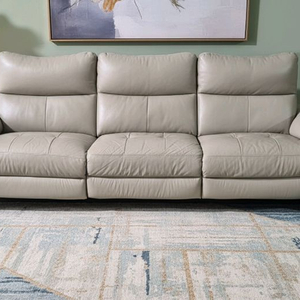 한샘 이태리 천연가죽 3.5인 전동리클라이너소파(사진상왼쪽리클라이너)