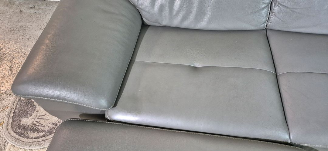 자코모 엘리오 슈렁큰 천연가죽 3.5인 소파+스툴(헤드레스트기능)--6