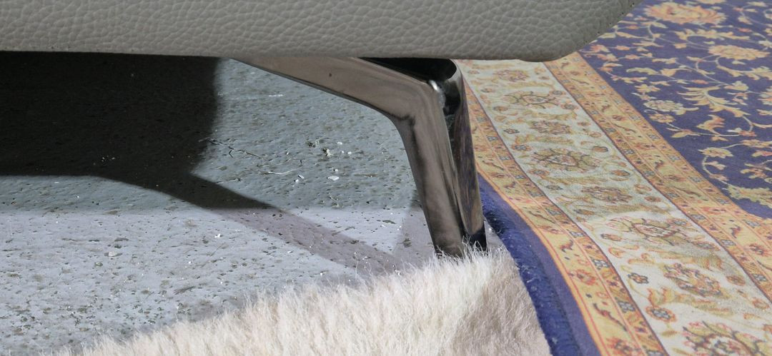 자코모 엘리오 슈렁큰 천연가죽 3.5인 소파+스툴(헤드레스트기능)--9