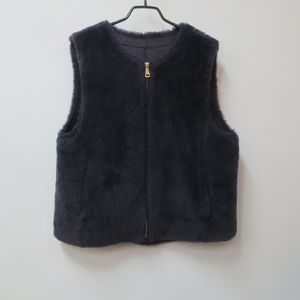 City Gee 시티지 네이비 양모 집업 베스트 이미지