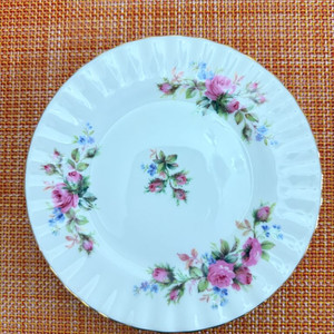 영국 앤틱 로얄알버트 모스로즈 브레드 접시 이미지