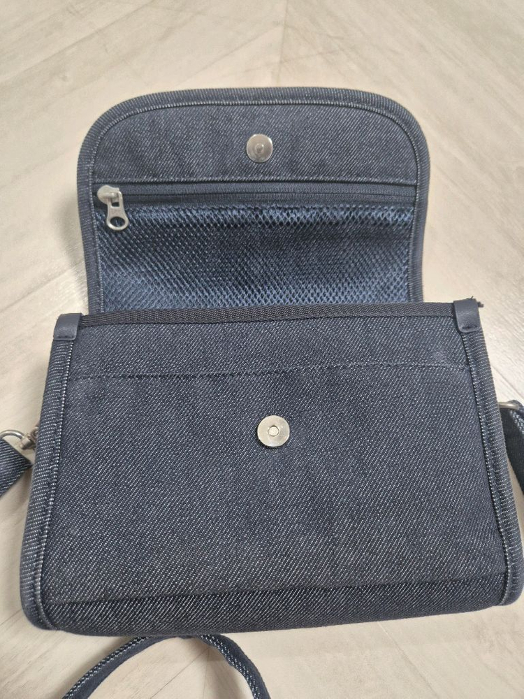 Lee 코튼 미니 크로스백 인디고 다크--3