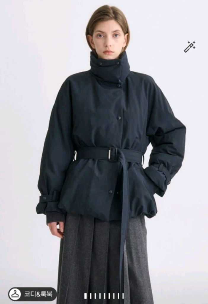 25fw한섬time타임헝가리안구스다운벨티드퍼프점퍼--0