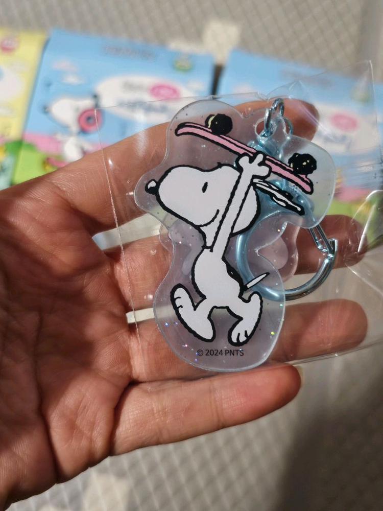 피너츠 스누피 시크릿 아크릴 키링 3종 미개봉--5