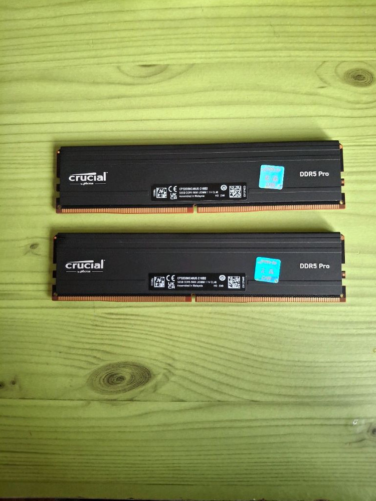 (평생보증) 국내정품 Crucial DDR5 64GB(2 x 32GB) 5600MHz--1