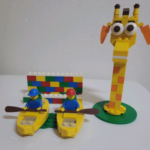 레고 카약맨2인조 듀플로 블록 기린