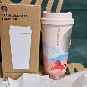 새상품S급]스타벅스 SS 와일드테일 적마 엘마 텀블러 473ml