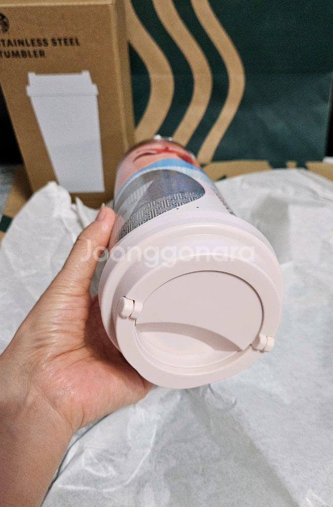 새상품S급]스타벅스 SS 와일드테일 적마 엘마 텀블러 473ml--4